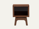 Old TV Style Nightstand With Drawer and Shelf