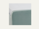LPD Pierre 5ft King Size Aqua Blue Velvet Fabric Bed Frame
