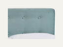 LPD Pierre 5ft King Size Aqua Blue Velvet Fabric Bed Frame