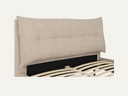 Avery King Size Bed Frame | Latte Boucle Fabric