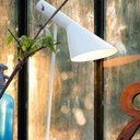 Louis Poulsen AJ Mini Table lamp metal white (1960) / H 43 cm