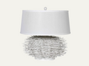 White spike cane lamp