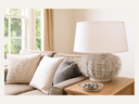 White spike cane lamp