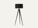 Tripod Floor Lamp - Black & Metal Base