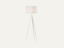 Tripod Floor Lamp - white & Metal Base